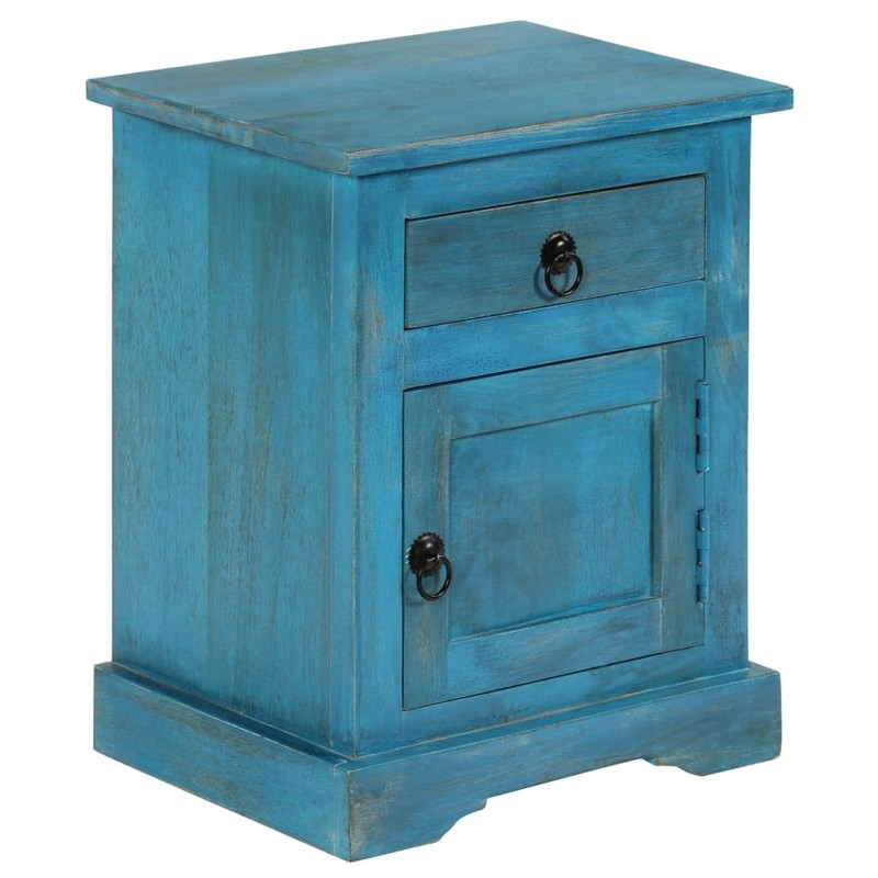 vidaXL Bedside Table - Nightstand with Storage - Solid Mango