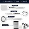 Home Hero 32-Piece Stainless Steel Kitchen Utensil Set - Heat-Resistant