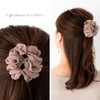 JewelVOX Hair Accessories, Draped Chiffon Ruffle, Mini Hair Claw, Feminine