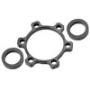 Dilwe Bike Hub Conversion Adapter, 1 Piece Alloy Front Rear