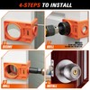 KATA 1-3/8" - 1-3/4" Door Lock Installation Kit with Large