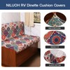 NILUOH RV Dinette Cushion Covers,Stretch Camper Cushion Slipcovers Replacement Sofa