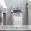 Bath Bliss Suction Cup Toilet Paper Dispenser | Power Lock