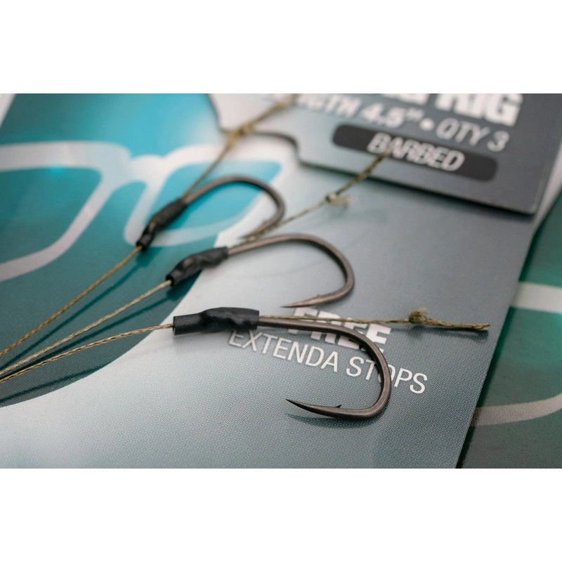 Korda PVA Bag Rigs 4.5" Pack Of 3 18lb Barbed