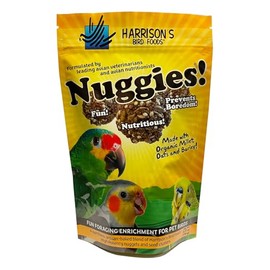 Harrison's Bird Foods Nuggies Treats - A Revolutionary High Potency Nuggets Treat Designed to Support Bird Health and Diet Transitions, 196g