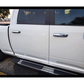 PAKCEEINC Chrome Plated 4-Door Handle Overlay Covers Fit for 2009-2018 Dodge Ram 1500, 2010-2018 Dodge Ram 2500 3500