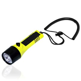 Saekodive Classic LED Dive Light - 500 Lumens Underwater Flashlight - Waterproof for Outdoor Activities - Scuba, Technical, Cave Diving, Hunting, Camping (Fluorescent Yellow)