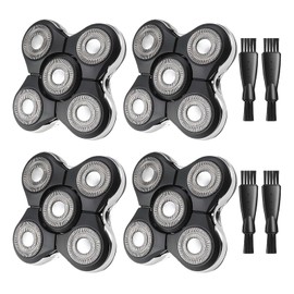 Remington XR7000 Replacement Blades Compatible with Remington Balder Pro Head Shaver, 4PCS Head Shaver Replacement Blade, 4 Cleaning Brush