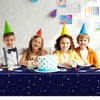 Oudain 6 Pcs Space Tablecloth Decorations Plastic Galaxy Table Cloth