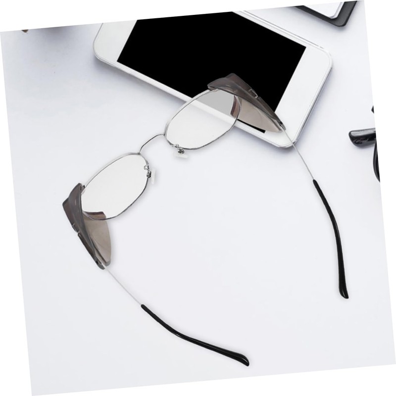 DOITOOL 4Pairs Flexible Side Shields for Glasses Heavy Duty Side