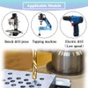Teocpai 6pcs HSS Combination Drill and Tap Set 1/4 Inch