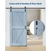 Barn Door Hardware Kit - 8FT Sliding Barn Door Hardware