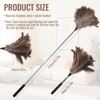 EukyPlace Retractable Feather Duster, 40-Inch Handheld Washable Dusters for Cleaning,