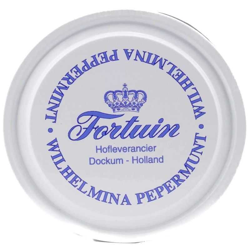 Wilhelmina Peppermints Dutch Confectionery Gift Tin 1.1 Pound Dutch Candy