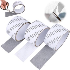 Fly Screen Repair Set 3 Rolls, 5 cm x 2 m Fly Screen Repair Tape, Repair Tape for Fly Screen, Fly Screen Tape, Tape for Fly Screen, Repair Kit Fly Screen