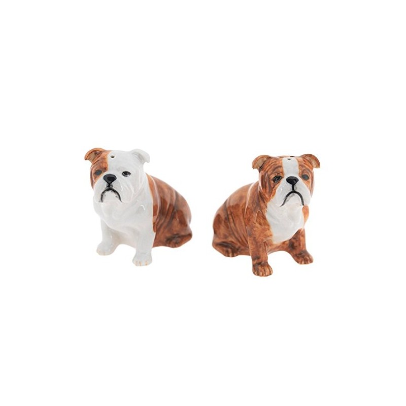Quail Ceramic English Bull Dog Salt & Pepper Pots
