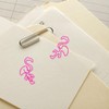 100PCS Flamingo Paper Clips, Pink Flamingo Shaped Paperclips, Metal Bookmark