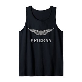US Army Basic Aviator Badge - Pilot Wings - Veteran Tank Top