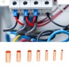Fafeicy 250pcs Red Copper Connecting Pipe GT1-6mm Intermediate Connection Pipe