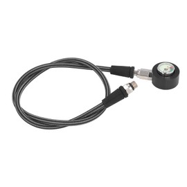 Diving Pressure Luminous Submersible Pressure with High Pressure Hose for BCD Regulator Underwater Diving Equipment (80cm)