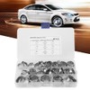 42pcs Stainless Steel Cinch Clamps Rings Single Ear 1/2in 3/4in