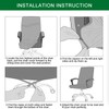 CRFATOP Stretch Computer Office Chair Cover with Durable Zipper -