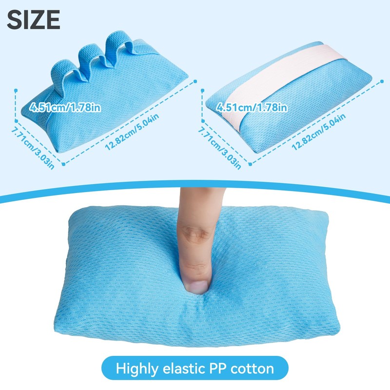 Portable Palm Grip Protector/Hand Contracture Cushion (2 Pack) with Adjustable