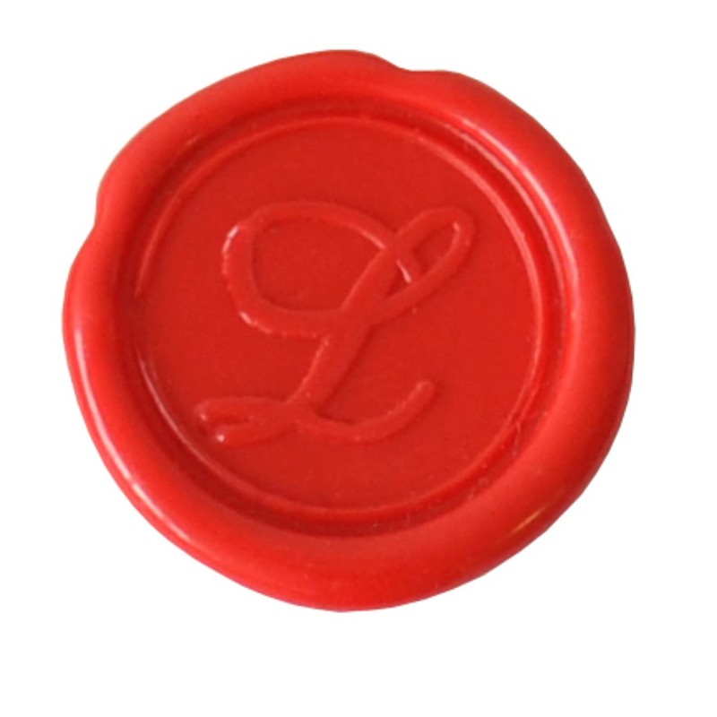 Herbin Brass Seal for Wax - Script Old Style Alphabet