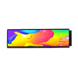 VSDISPLAY 12.6 Inch IPS LCD Screen Monitor 1920x515 Display with Cable Kit,Fit for DIY Y60 PC Case CPU GPU Secondary Monitor Panel