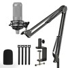AT2020 Mic Stand, Adjustable Mic Arm Stand with Shock Mount,