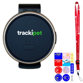 TrackiPet TRKI006-T, 4G Model, GPS Tracker, For Kids, Pets, Dogs, Cats, Lost Prevention, Theft Prevention, Small, Lightweight, Overseas Compatible, 4G Tracker, Safety, Surveillance, High Performance