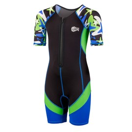 BECO -Sealife Children's Short Wetsuit, Warming Swimming Suit Children Made of 2 mm SCR Neoprene, Neoprene Shorty Children with UPF 50+, UV Wetsuit for Boys and Girls