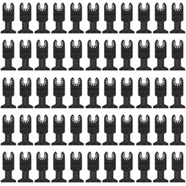 COMOWARE 55 Pcs Oscillating Saw Blades - 1-3/4” Professional Universal Oscillating Tool Blades, Multitool Blades, Quick Release Durable Oscillating Tool for Wood/Plastic/Soft Metal Cutting