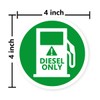 Top label Diesel Only Sticker,Weather Resistant Diesel Safety Decal Labels