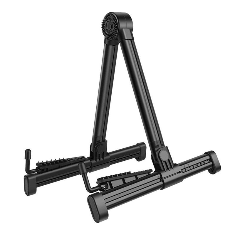Foldable A Frame Guitar Stand Stable Aluminium Alloy ABS Folk