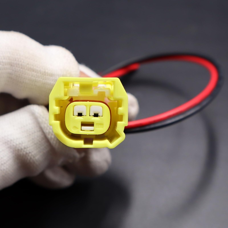 LIZAPUS 2-Pin Front Crash Sensor Pigtail Wire Connector Compatible with