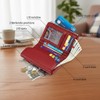 YRounee Genuine Leather Wallet for Women, Slim RFID Clutch with