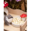 Niteangel Hamster Feeding & Water Bowls- Mushroom Ceramics Series Food