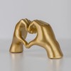 greafy Decorative Sculpture Hand and Heart for Living Room &