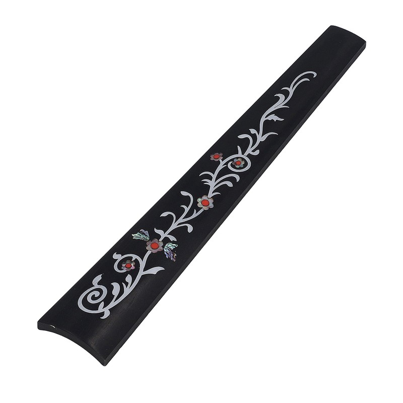 4/4 Violin Fingerboard Ebony Wood Fretboard Violin Finger Plate Replacement