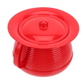 KOMBIUDA Thickened Plastic Urine Basin for Boy Girl Adults Bed Pan Night Urine Pot Handheld Potty Cover