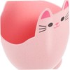 Alipis Compact Desk Trash Can Cat Design Bin for Dorm