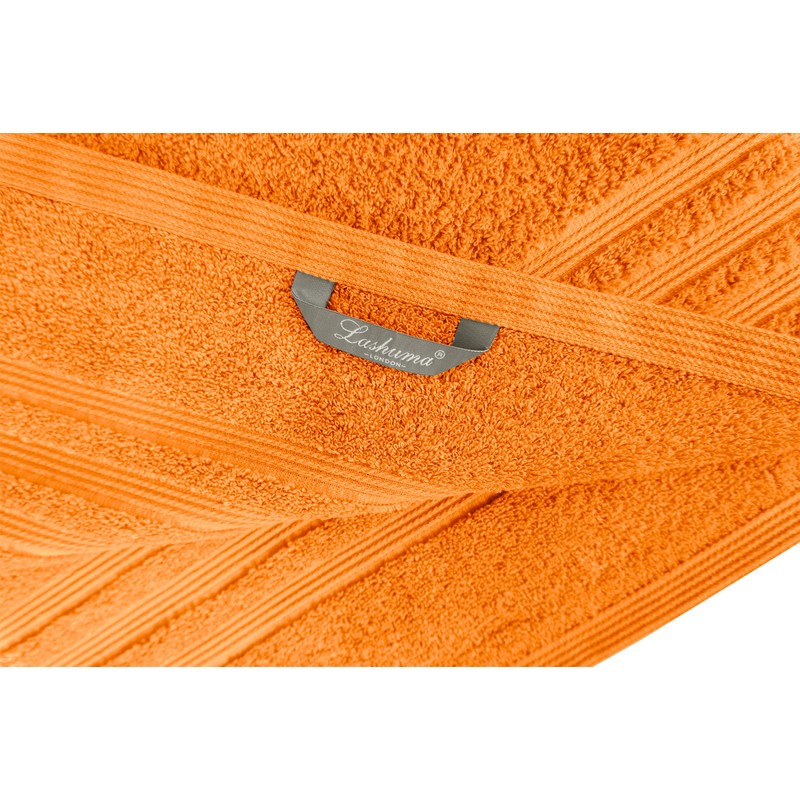 Lashuma Hand Towels Set Orange Clementines, 2 x Terry Towelling