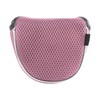 Andux Mesh Mallet Putter Cover Golf Putter Head Covers Pink,