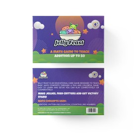 Jelly Feast Math Game for Kids, Card Game, Elementary Math, Teaching Toys, Children’s Math Games, Educational Indoor Games, Gifts for Kids, Age 6+