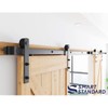 SMARTSTANDARD 12FT Heavy Duty Double Door Sliding Barn Door Hardware
