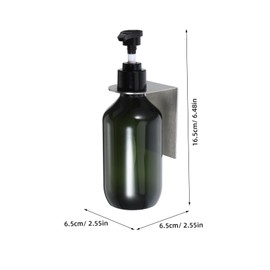 COHEALI 304 Stainless Steel Wall Mounted Soap Dispenser Set Refillable Lotion Pump for Bathroom and Kitchen Sturdy Hand Soap Dispenser Easy Press Action