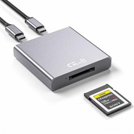 CY Card Reader USB3.1 Type-C USB3.0-A to CF Express Extension Card Reader for CFE Type-B Support R5 Z6 Z7 CFB Memory Card(for Type-B Card)