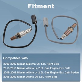 Jovbex 2PCS O2 Oxygen Sensor Upstream and Downstream Compatible with Nissan Altima Maxima 2008 2009 2010 2.5L 3.5L L4 V6 Replacement for 234-9038 234-4380 234-4381 1821382Z00 226931AA0A 22690ED000