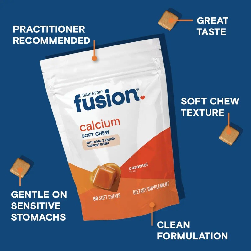 Bariatric Fusion Soft Chews Vitamina D Calcio Sabor Caramelo 60